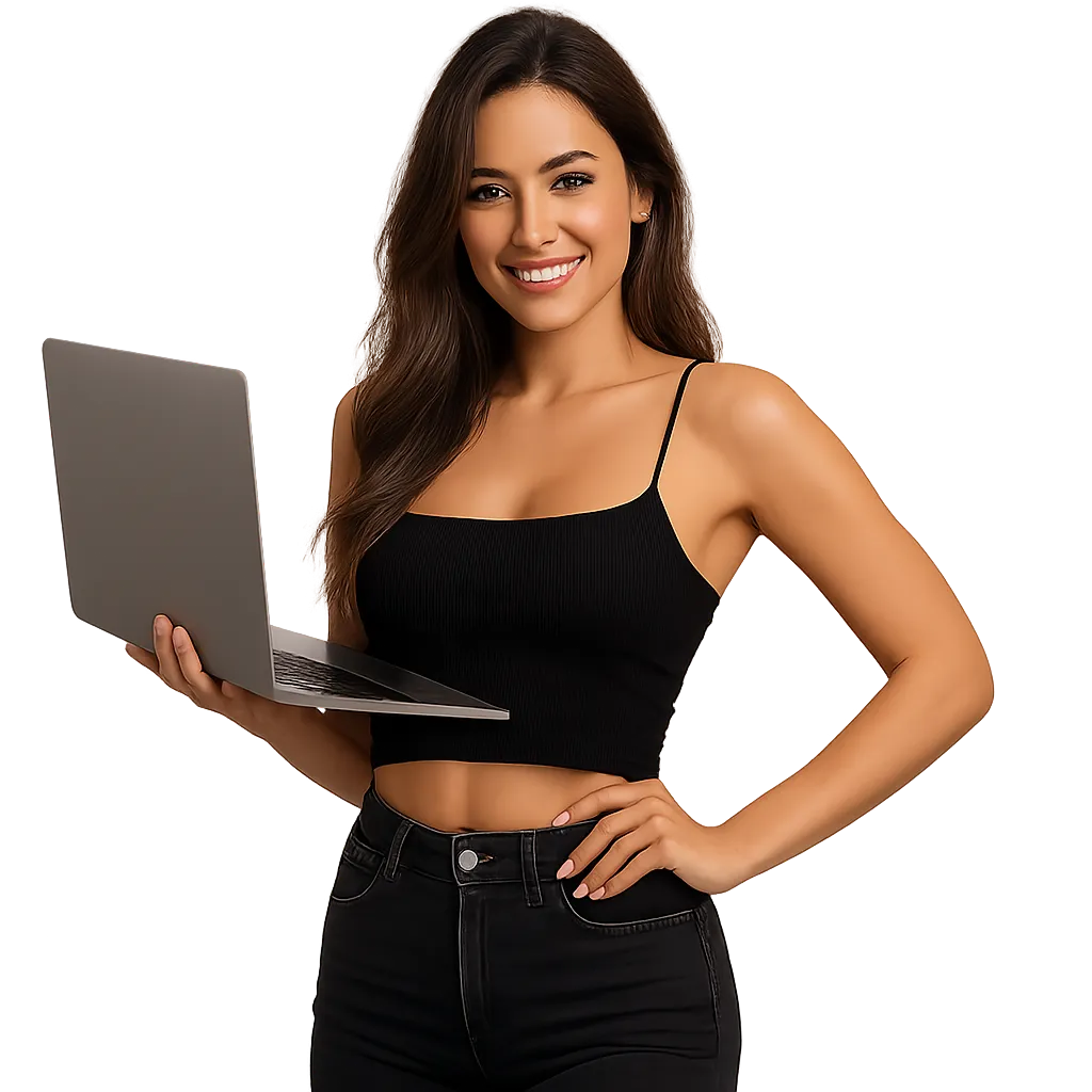 Girl with Laptop